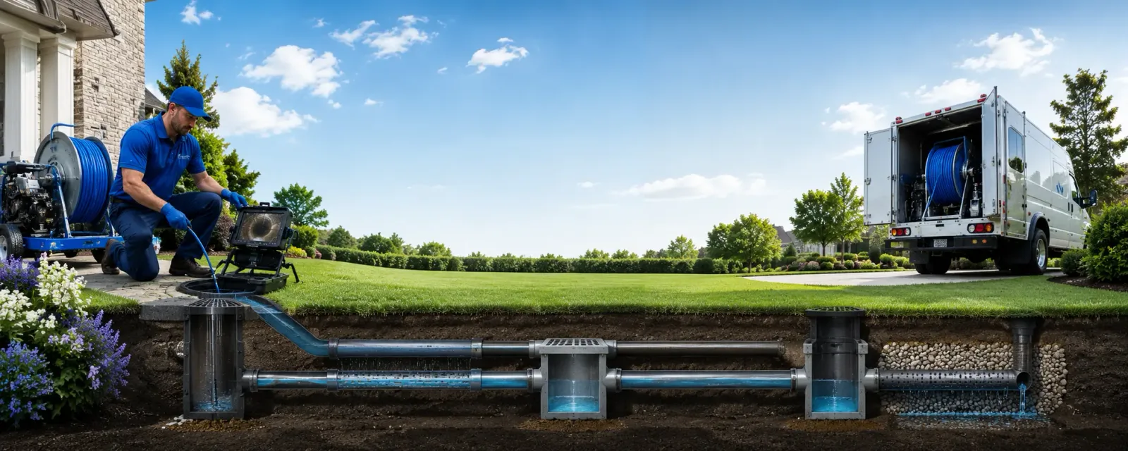 Outdoor drain cleaning information for Peck, KS